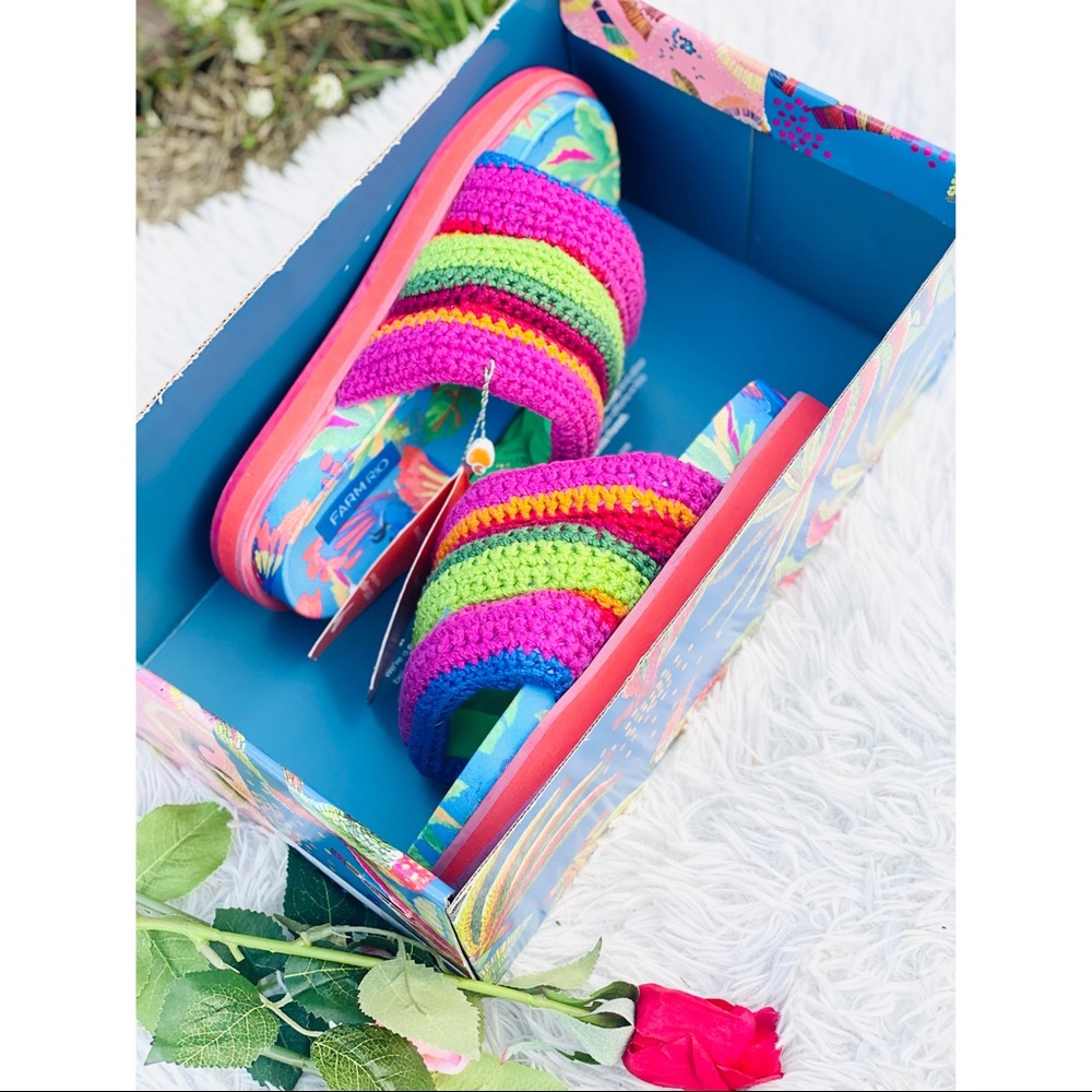 FARM Rio Blue Macaw Crochet Sandals - Picture 7 of 13